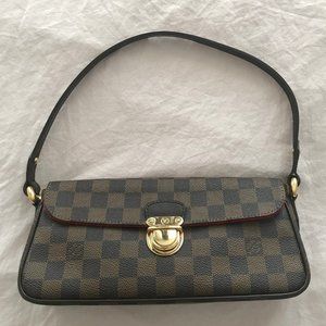 Louis Vuitton Damier Gold Clasp Shoulder Bag